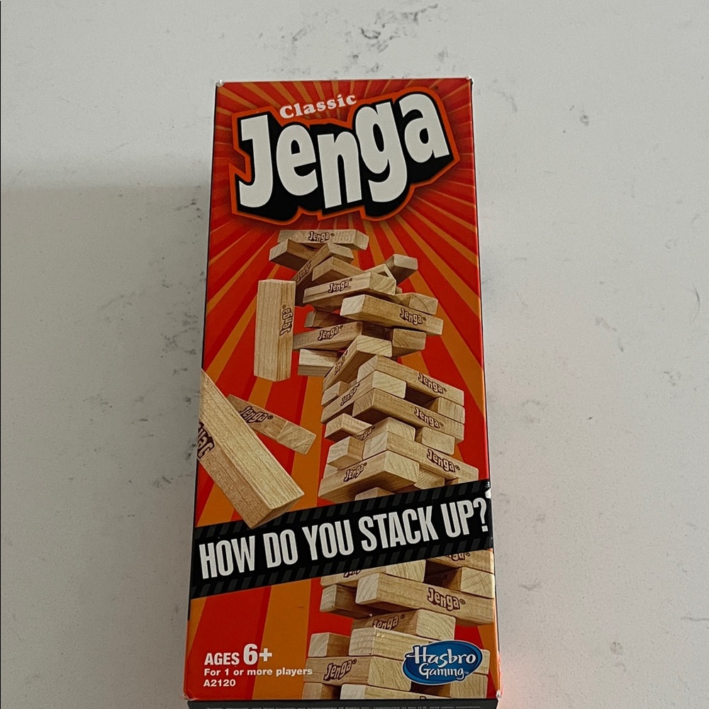 Hasbro Jenga Game - Natural Wood Blocks